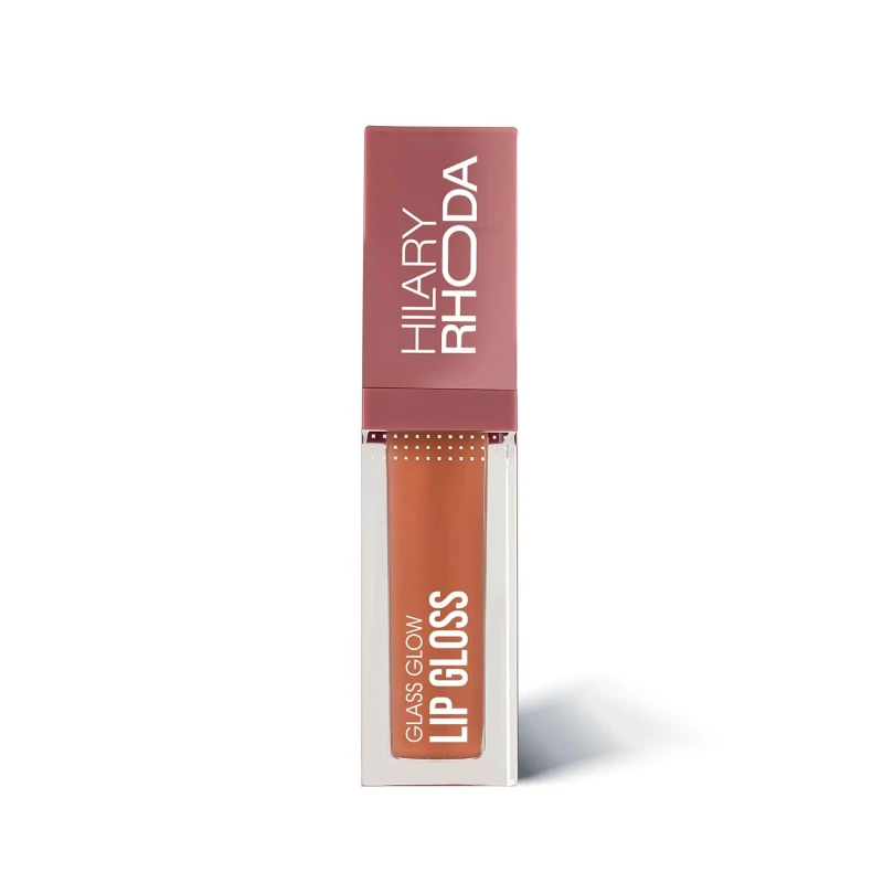 Hilary Rhoda Glass Glow Lip Gloss | Nourishing & Hydrating Lip Gloss | Sheer Coverage | High Shine | Juicy & Plump Lips | Glides on Smoothly | 5ml (Sweet Maple - Shade 03) - Thumbnail 8